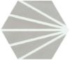 Picture of Meraki Grey Matt Hexagon Tile 19.8x22.8 cm