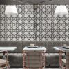 Picture of Manisa Black Pre-Cut Matt Tile 45x45 cm