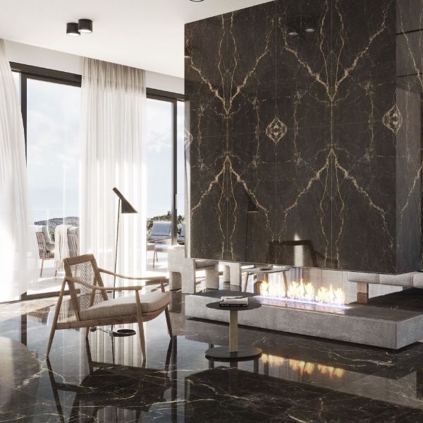 Picture of Windsor Luxe Black Polished Tile 60x120 cm