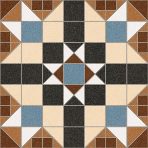 Picture of Battersea Marron Ceramic Tile 31.6x31.6 cm