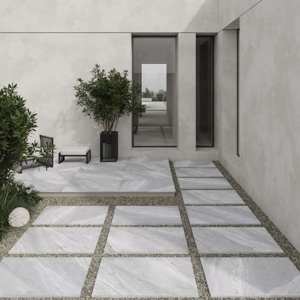 Picture of Crossover Light Grey Porcelain Paving Slabs 60x90 cm R11